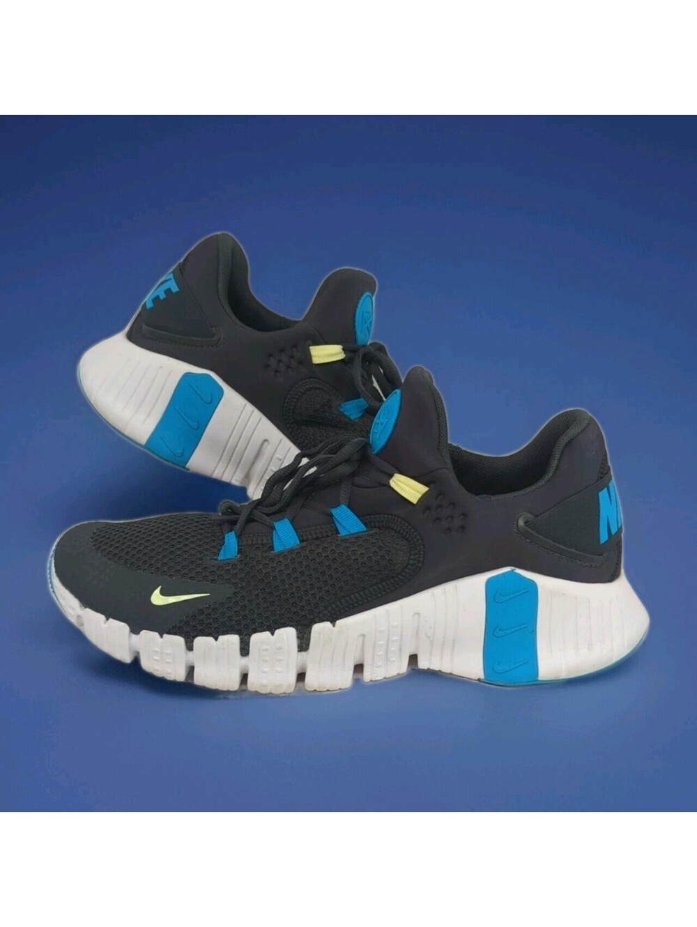 Nike Free Metcon 4 Workout Lifting Shoes Anthracite Blue CT3886 Crossfit Mens 12